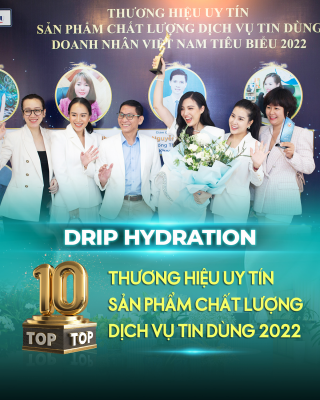 Tổng Giám Đốc Drip Hydration - Narci Trịnh nhận giải Doanh nhân Việt Nam tiêu biểu 2022