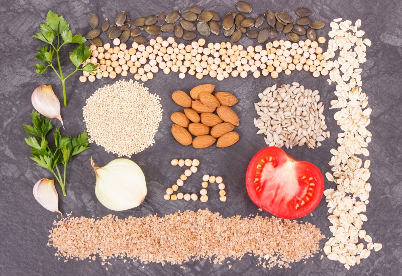 thức ăn chứa nhiều kẽm