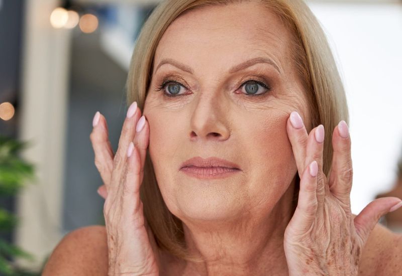 da mặt nhiều nếp nhăn