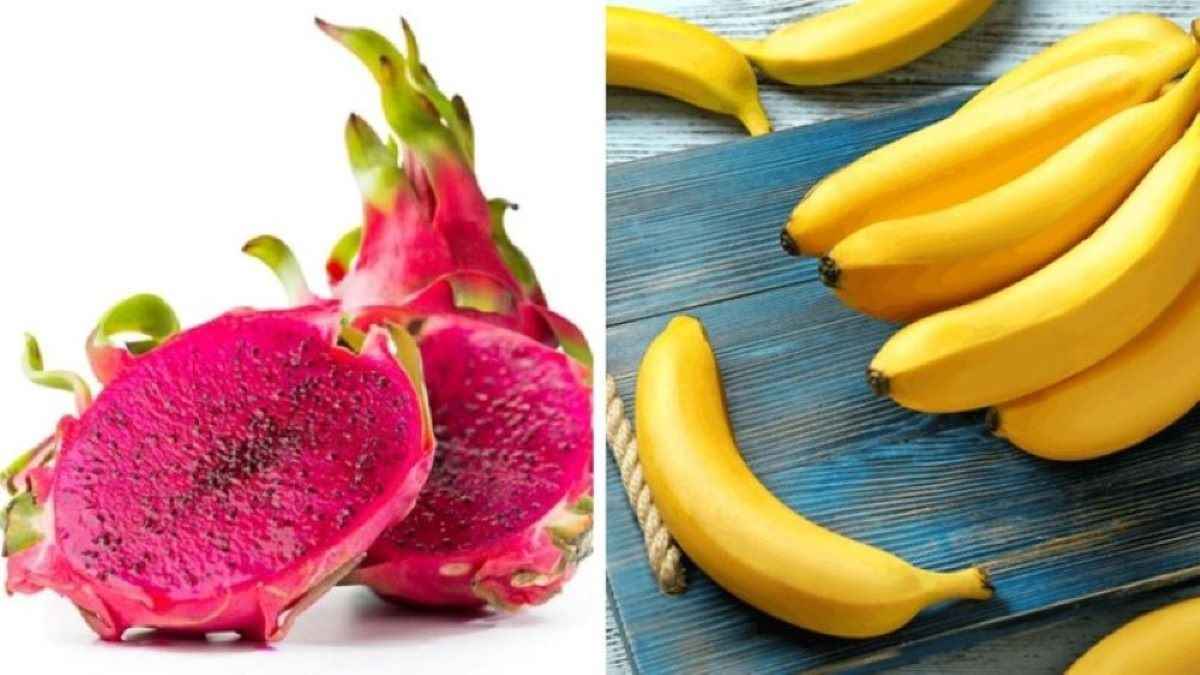 Sinh tố chuối và thanh long giảm cân