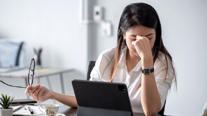 Stress kéo dài là nguyên nhân cortisol tăng cao (Ảnh: Sưu tầm Internet)