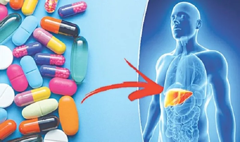 Paracetamol chuyển hóa qua gan, vì vậy thuốc có thể gây độc trên gan (Ảnh sưu tầm Internet)