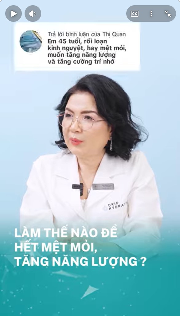 Bác sĩ Vân tiết lộ làm sao để hết mệt mỏi, tăng năng lượng