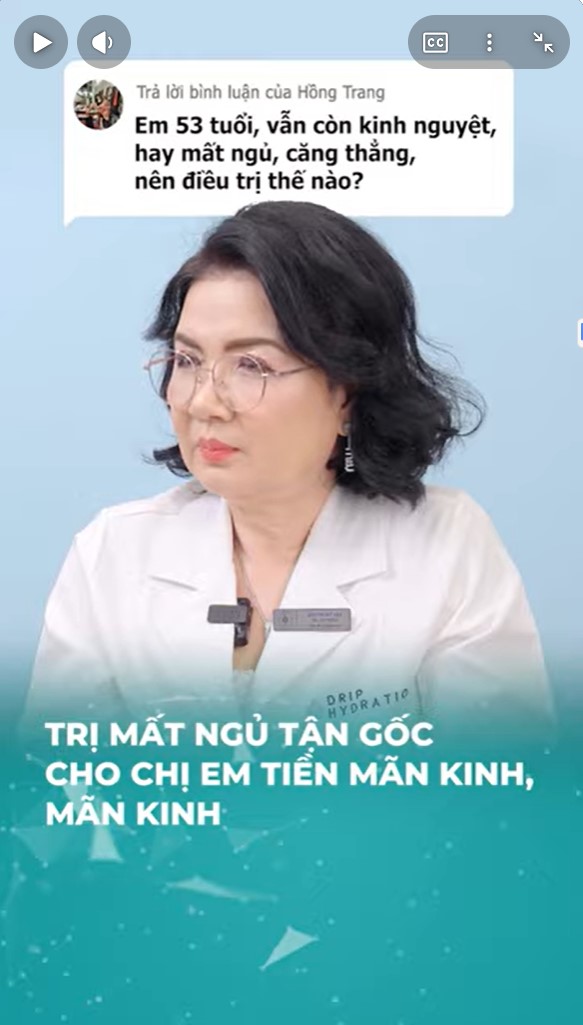 BS Vân hé lộ cách trị mất ngủ tận gốc cho chị em tiền và hậu mãn kinh