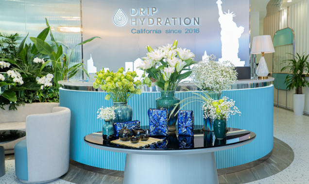 Quầy lễ tân Drip Hydration