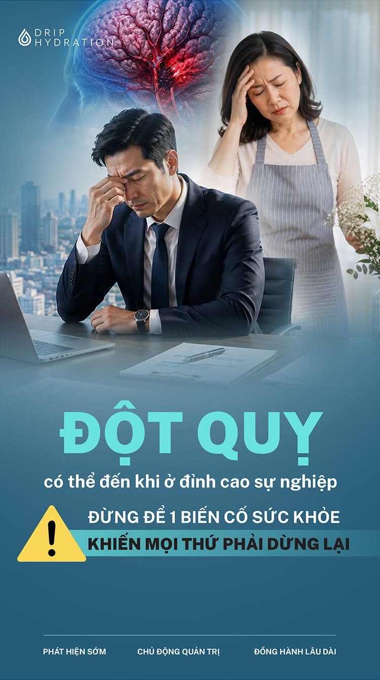 Chương trình tầm soát đột quỵ - Drip Hydration
