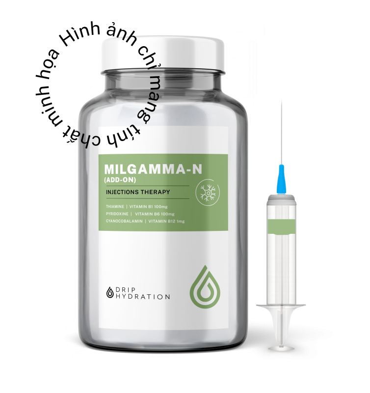 Gói tiêm phối hợp Vitamin B1, B6, B12 hỗ trợ điều chỉnh thiếu hụt vitamin nhóm B và chức năng thần kinh ngoại biên (Add - on)